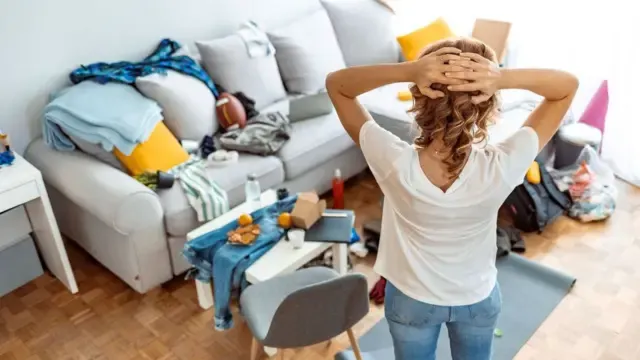 Transformação da casa - antes e depois da organização